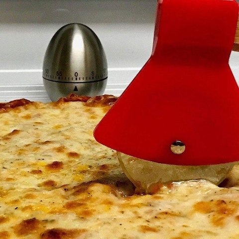 Nóż do krojenia pizzy stalowy 20cm radełko EXCELLENT HOUSEWARE 259073