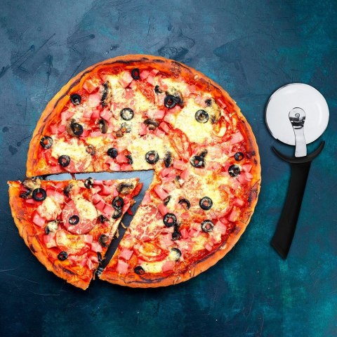 Nóż do krojenia pizzy stalowy okrągły 20.5cm radełko EXCELLENT HOUSEWARE 259093