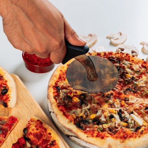 Nóż do krojenia pizzy stalowy okrągły 20.5cm radełko EXCELLENT HOUSEWARE 259093