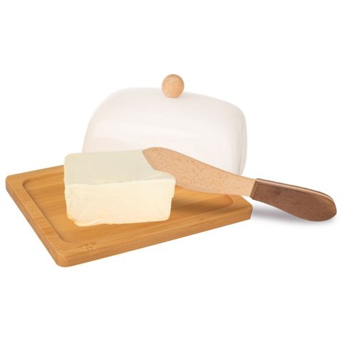 Nóż pojedynczy do smarowania masła drewniany 19cm ORION 831164