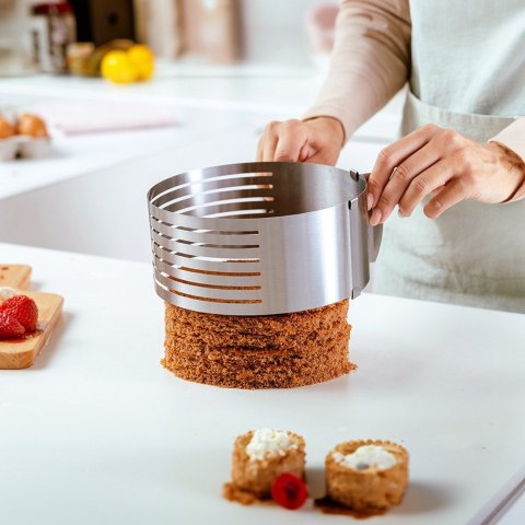 OBRĘCZ DO KROJENIA BISZKOPTU REGULOWANA STALOWA 7-WARSTWOWA ACER 16-20CM NAVA 10-100-003