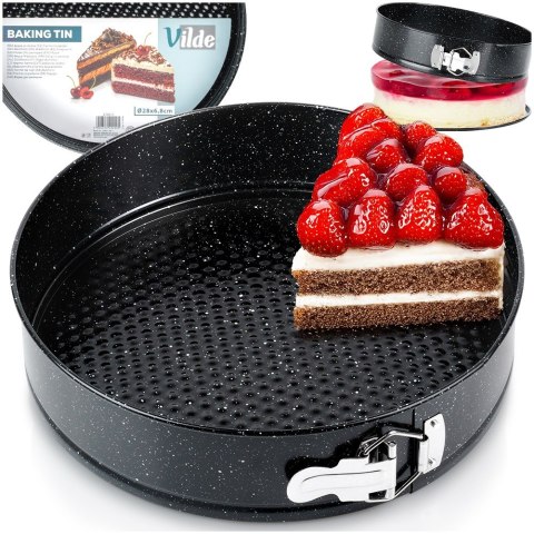 TORTOWNICA ROZPINANA GRANITOWA FORMA OKRĄGŁA 28CM VILDE 279017