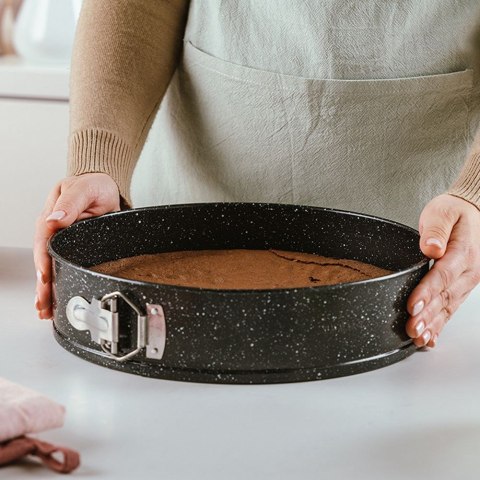 TORTOWNICA ROZPINANA GRANITOWA OKRĄGŁA 22CM NATURE NAVA 10-103-020