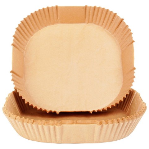 WKŁAD DO FRYTKOWNICY AIR FRYER BEZTŁUSZCZOWEJ PAPIEROWY 16X16CM 50 SZTUK MONDEX 279916