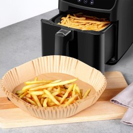 WKŁAD DO FRYTKOWNICY AIR FRYER BEZTŁUSZCZOWEJ PAPIEROWY 16X16CM 50 SZTUK MONDEX 279916