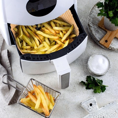 WKŁAD DO FRYTKOWNICY AIR FRYER BEZTŁUSZCZOWEJ PAPIEROWY 16X16CM 50 SZTUK MONDEX 279916