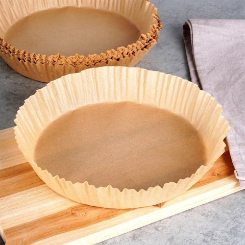 WKŁAD DO FRYTKOWNICY BEZTŁUSZCZOWEJ AIR FRYER PAPIEROWY 16CM 50 SZTUK MONDEX 279915