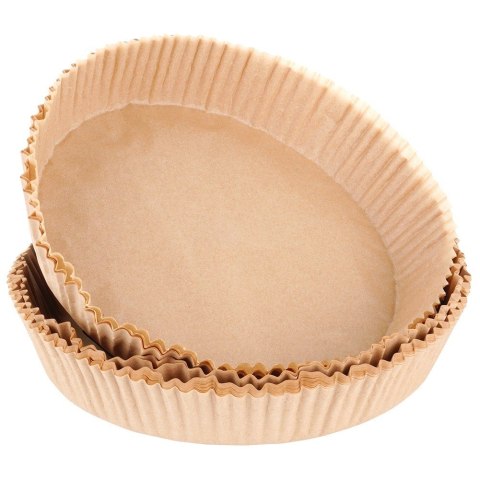 WKŁAD DO FRYTKOWNICY BEZTŁUSZCZOWEJ AIR FRYER PAPIEROWY 16CM 50 SZTUK MONDEX 279915