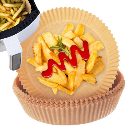 WKŁAD DO FRYTKOWNICY BEZTŁUSZCZOWEJ AIR FRYER PAPIEROWY 16CM 50 SZTUK MONDEX 279915