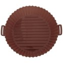 WKŁAD SILIKONOWY DO FRYTKOWNICY BEZTŁUSZCZOWEJ AIR FRYER BRĄZOWY OKRĄGŁY 20CM SILLINIE ORION 151750
