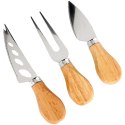 Zestaw noży do sera 3-ele Nożyki do sera stalowe nóż nożyk noże komplet EXCELLENT HOUSEWARE 139205
