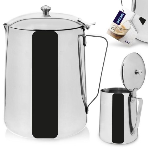 Dzbanek do mleka kawy herbaty stalowy metalowy kanka na mleko 2.3L ANETT ORION 153672