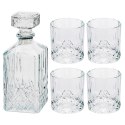 Karafka i szklanki do whisky nalewki na alkohol 900ml zestaw 5-ele EXCELLENT HOUSEWARE 123014