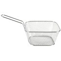 Koszyk na frytki do serwowania frytek metalowy srebrny 14x12x7cm HIT 139274