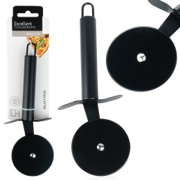 Nóż do krojenia pizzy stalowy czarny radełko 20cm VILDE 259712