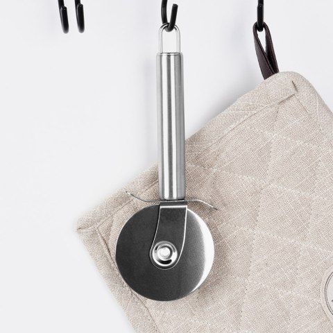 Nóż do krojenia pizzy stalowy pojedynczy 19cm radełko VILDE 259682