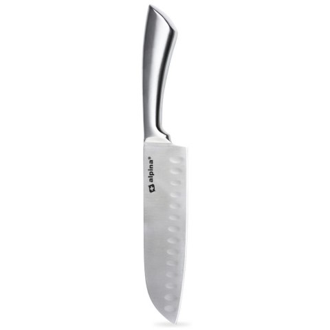 Nóż kuchenny Santoku stalowy pojedyńczy 31cm ALPINA 259271