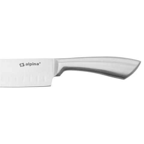 Nóż kuchenny Santoku stalowy pojedyńczy 31cm ALPINA 259271