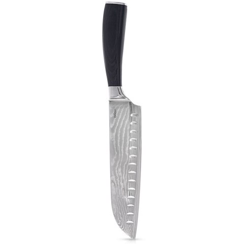 Nóż kuchenny Santoku stalowy pojedyńczy DAMASCUS 31cm ORION 831176