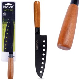 Nóż kuchenny Santoku stalowy pojedyńczy NATURE 29cm NAVA 10-054-021