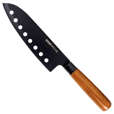 Nóż kuchenny Santoku stalowy pojedyńczy NATURE 29cm NAVA 10-054-021
