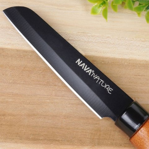 Nóż kuchenny do obierania stalowy pojedyńczy NATURE 19cm NAVA 10-054-025