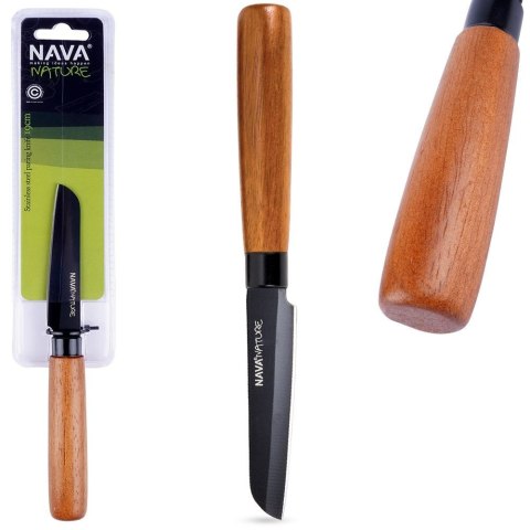 Nóż kuchenny do obierania stalowy pojedyńczy NATURE 19cm NAVA 10-054-025