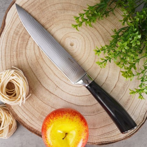 Nóż kuchenny stalowy pojedyńczy DAMASCUS 30.5cm ORION 831175