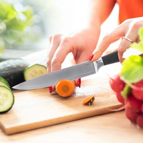 Nóż kuchenny stalowy pojedyńczy DAMASCUS 30.5cm ORION 831175