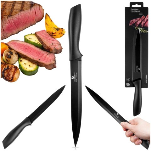 Nóż kuchenny stalowy stal czarny 32cm EXCELLENT HOUSEWARE 259734