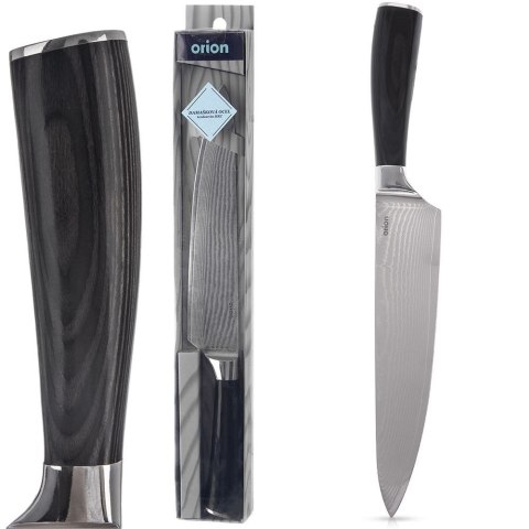 Nóż kuchenny szefa kuchni stalowy pojedyńczy DAMASCUS 33.5cm ORION 831177