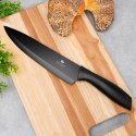 Nóż kuchenny szefa kuchni stalowy stal czarny 32cm EXCELLENT HOUSEWARE 259736