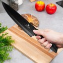 Nóż kuchenny szefa kuchni stalowy stal czarny 32cm EXCELLENT HOUSEWARE 259736