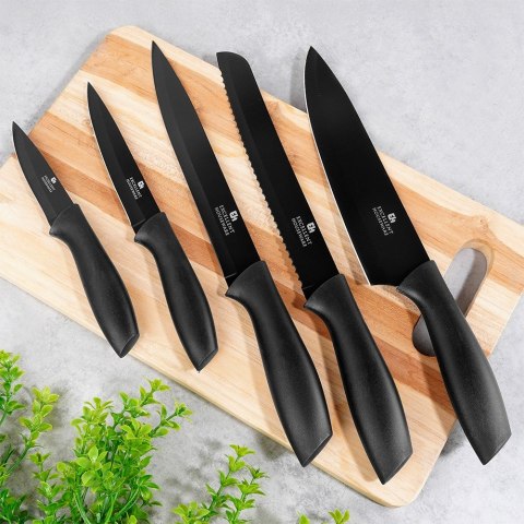 Nóż kuchenny szefa kuchni stalowy stal czarny 32cm EXCELLENT HOUSEWARE 259736