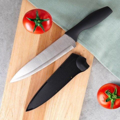 Nóż kuchenny szefa kuchni stalowy z osłoną noża 19cm EXCELLENT HOUSEWARE 259700