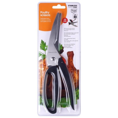 Nożyce do cięcia drobiu kurczaka mięsa nożyczki kuchenne stalowe 25cm VILDE 259269