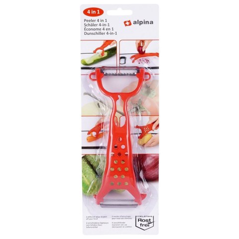 Obieraczka obierak do warzyw i owoców 4w1 18cm ALPINA 259273