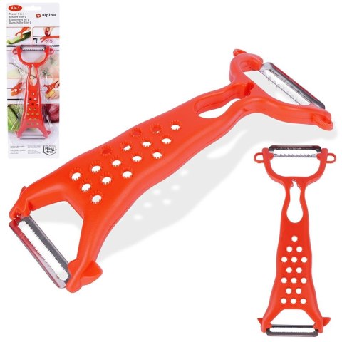 Obieraczka obierak do warzyw i owoców 4w1 18cm ALPINA 259273