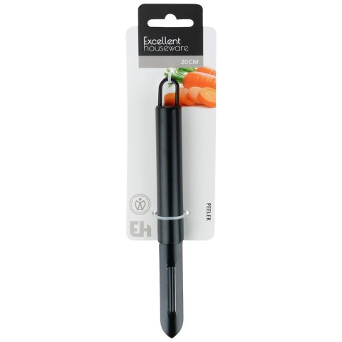 Obieraczka obierak do warzyw i owoców pionowa stalowy czarny 19.5cm EXCELLENT HOUSEWARE 259711