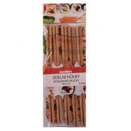 Pałeczki do sushi bambusowe wielorazowe 10 sztuk 22.5cm ORION 143658
