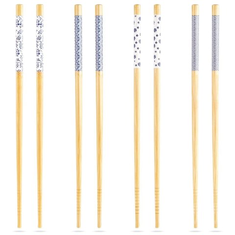 Pałeczki do sushi bambusowe wielorazowe 8 sztuk 24cm EXCELLENT HOUSEWARE 139166
