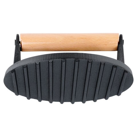 Prasa praska do burgerów steków mięsa na grilla żeliwna 17.5cm CAST LINE VILDE 259702