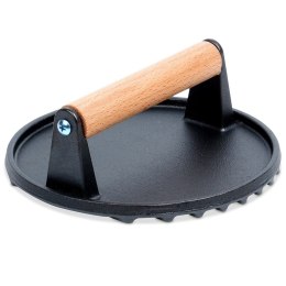 Prasa praska do burgerów steków mięsa na grilla żeliwna 18cm HIT 259663