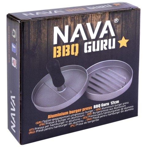 Prasa praska forma do burgerów hamburgerów mięs kotletów 12cm BBQ GURU NAVA 10-111-115