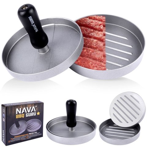 Prasa praska forma do burgerów hamburgerów mięs kotletów 12cm BBQ GURU NAVA 10-111-115