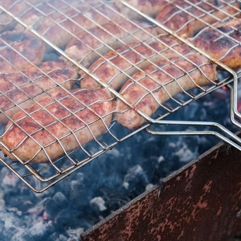 Ruszt kratka do grilla grillowania burgerów ryb mięsa warzyw 34x48cm BBQ 489127