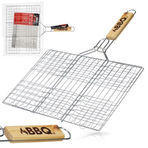 Ruszt kratka do grilla grillowania burgerów ryb mięsa warzyw 34x48cm BBQ 489127
