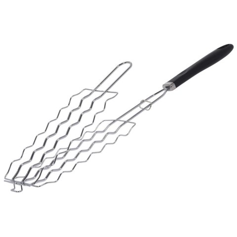 Ruszt kratka do grilla grillowania kiełbas ryb mięsa stalowy 54x12cm BBQ 111145