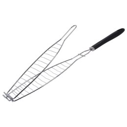 Ruszt kratka do grilla grillowania ryb kiełbas mięsa stalowy 58x12cm BBQ 111143