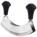 Siekacz do ziół nóż stalowy do siekania warzyw orzechów kołyska 17cm ORION 130497